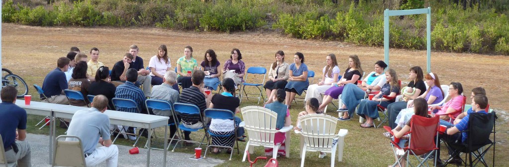 Our prison Journey to the Heart volunteers gathered for the first time for some orientation and prayer. What a beautiful location right in the yard of the Keller's home.
